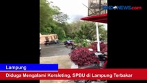 Diduga Mengalami Korsleting, SPBU di Lampung Terbakar