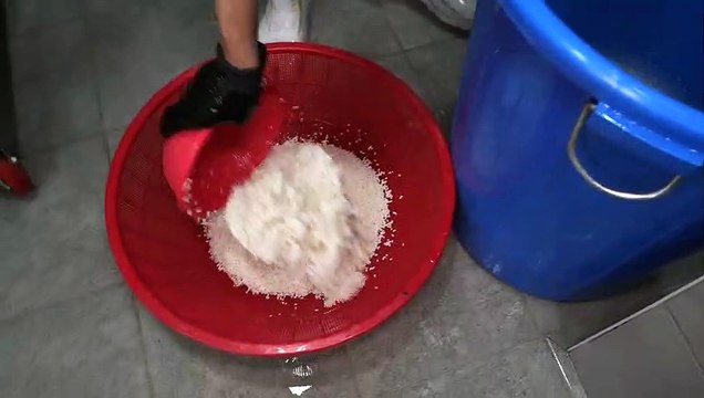 What skills! homemade cheese & brown rice cake making - Korean street food