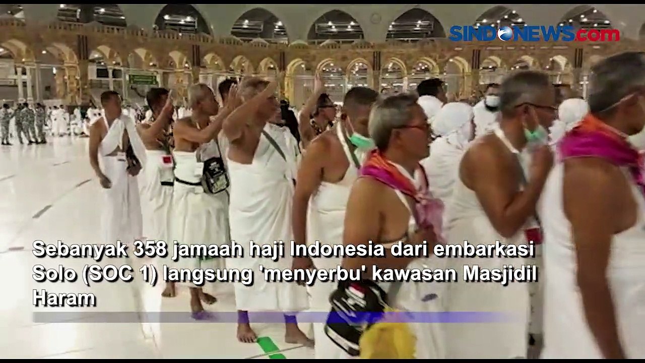 Tiba di Masjidil Haram, Jamaah Haji Indonesia Padati Depan Kakbah