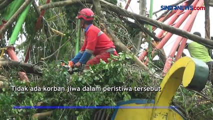 Video herunterladen: Detik-Detik Pohon Beringin Raksasa Roboh Timpa Wahana Permainan di Yogya, Begini Kondisinya