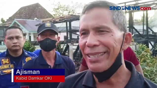 Ditinggal Pemilik ke Kebun, Dua Rumah Panggung di Ogan Komering Ilir Terbakar