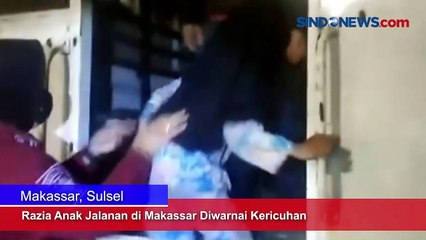 Razia Anak Jalanan di Makassar Diwarnai Kericuhan