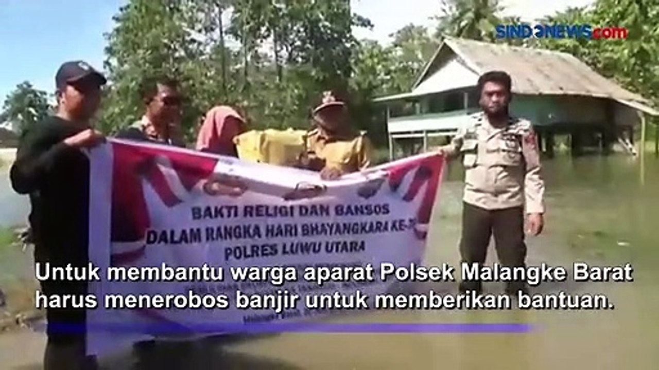 Tanggul Jebol, Ratusan Rumah Warga 3 Desa di Luwu Utara Terendam Banjir
