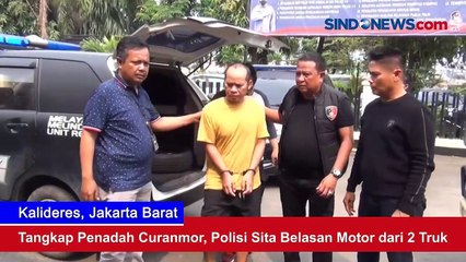Tangkap Penadah Curanmor, Polisi Sita Belasan Motor dari 2 Truk