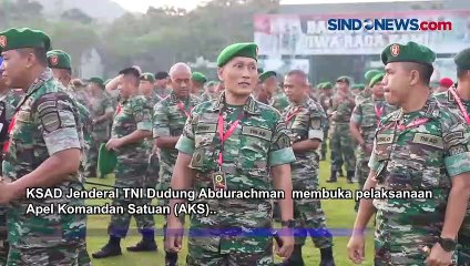 KSAD Buka Pelaksanaan Apel Komandan Satuan TNI AD Terpusat di Akmil Magelang