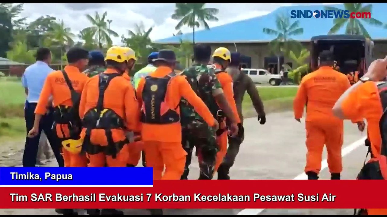 Tim SAR Berhasil Evakuasi 7 Korban Kecelakaan Pesawat Susi Air