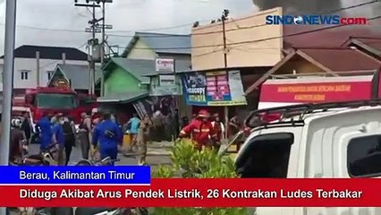 Diduga Akibat Arus Pendek Listrik, 26 Kontrakan Ludes Terbakar