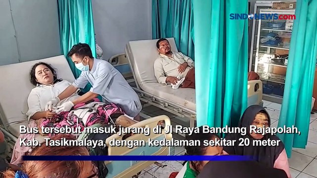 Bus Pariwisata Masuk Jurang di Tasikmalaya, Puluhan Korban Luka Dirawat di Puskesmas dan RSUD