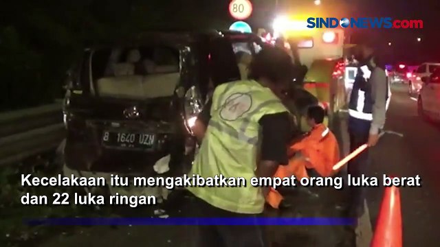 17 Mobil Terlibat Kecelakaan Beruntun di Tol Cipularang, Puluhan Orang Luka
