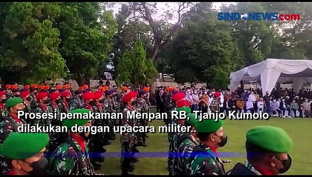 Prosesi Pemakaman Menpan RB Tjahjo Kumolo Dilakukan dengan Upacara Militer di TMP Kalibata