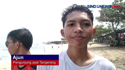 Gelombang Tinggi Air Laut di Pandeglang dan Padang, Wisatawan Tidak Berani Berenang