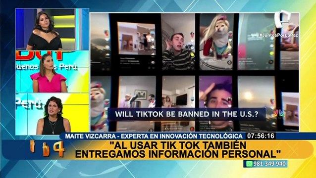 Maite Vizcarra: “Al usar Tik Tok también entregamos información personal”