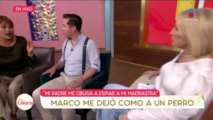 ‘¡Soy el amante de mi madrastra!’ Marco confiesa que sale con Lucero’ | Que pase Laura