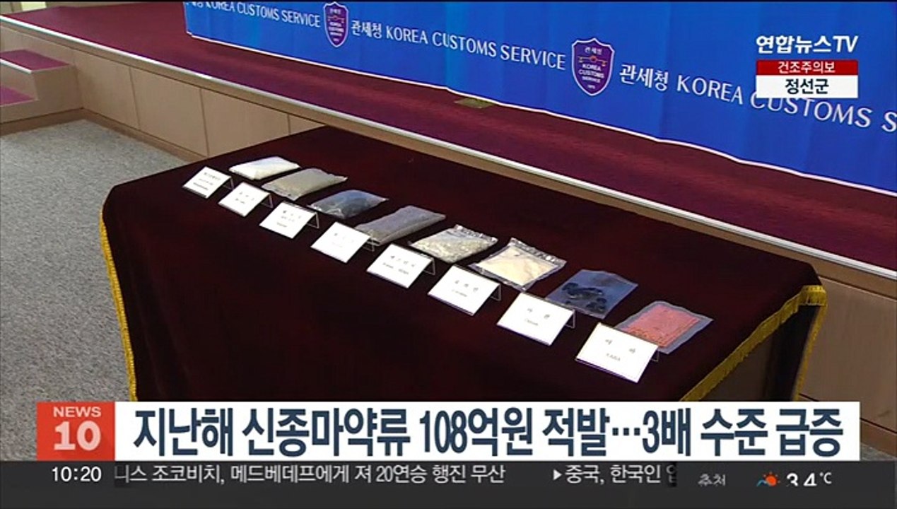 지난해 신종마약류 108억원 적발…3배 수준 급증
