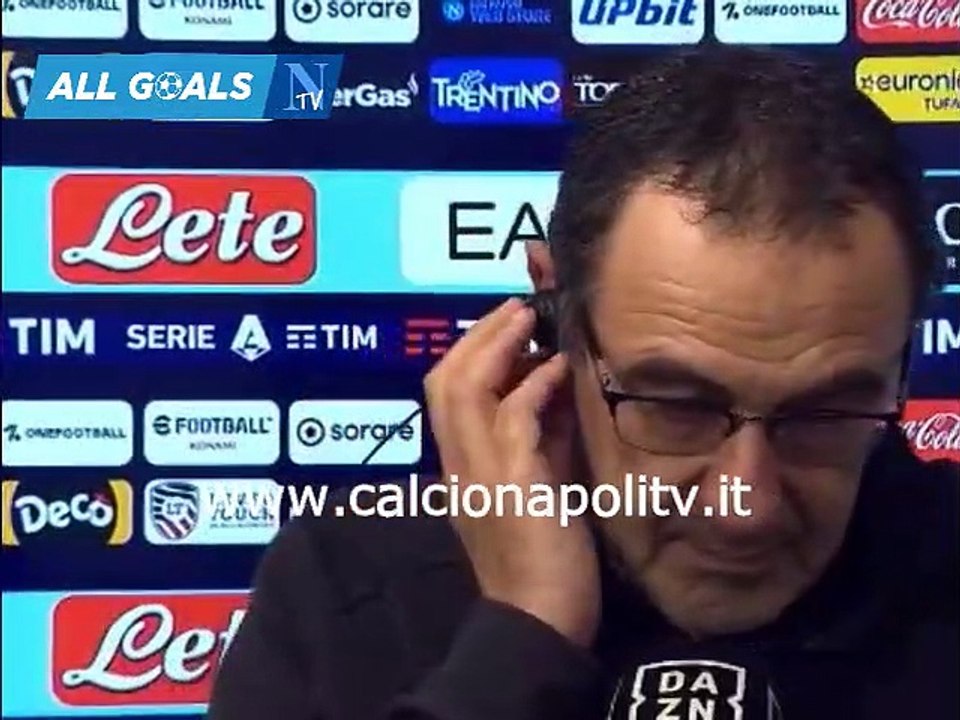Napoli-Lazio 0-1 3/3/23 intervista post-partita Maurizio Sarri