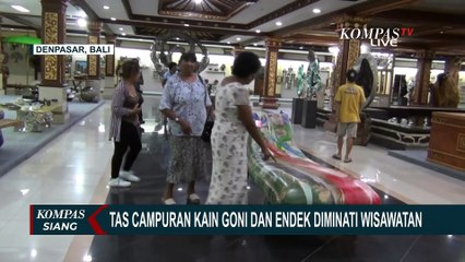 Kreatif! Ibu di Denpasar Buat Tas dari Sisa Kain Goni dan Endek