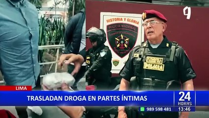 Lima norte: capturan a jóvenes que escondía droga hasta en sus partes íntimas