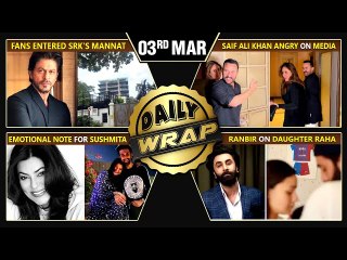 Fans Entered SRK's Mannat, Saif Gets ANGRY On Media, Emotional Note For Sushmita | Top 10 News