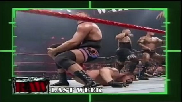 Owen Hart & The Rock (w/ D'Lo Brown, Kama Mustafa & Mark Henry) Vs. Faarooq & Steve Blackman