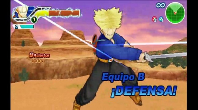 Dragon Ball Z: Tenkaichi Tag Team Español - Trunks SS VS Gotenks SS3 RJ ANDA #dragonballgameplay