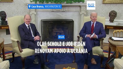 Biden e Scholz reiteram apoio à Ucrânia pelo "tempo que for necessário"