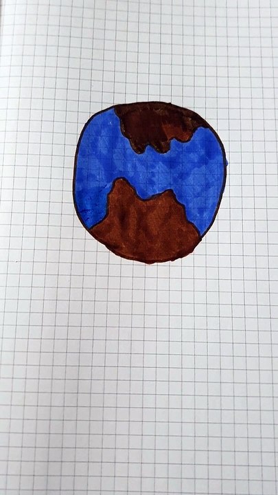 pianeta  a4 disegno