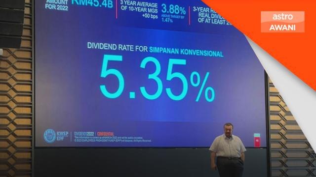 KWSP | Agihan dividen 5.35% konvensional, 4.75% shariah