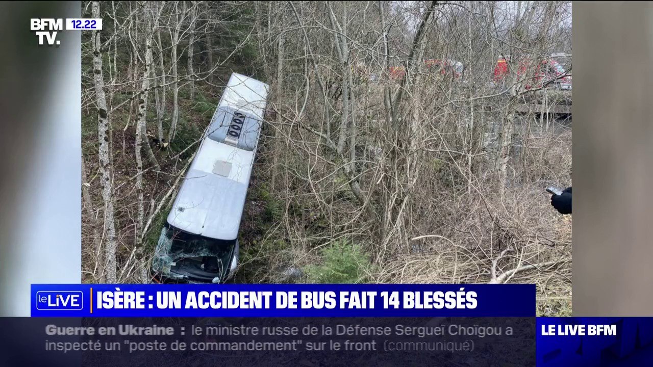 En Isère, un accident de car transportant des enfants fait 14 blessés dont 2 en urgence absolue