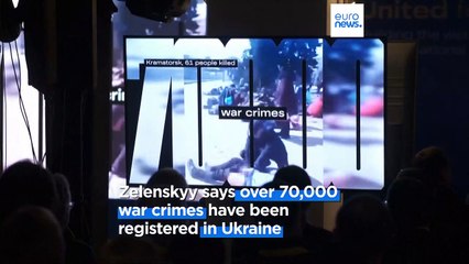 Zelenskyy says 70,000 war crimes committed in Ukraine as Kyiv moves to open ICC office