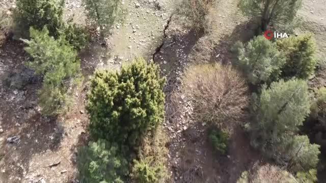 Karlar eridi, 300 metrelik fay kırığı ortaya çıktı