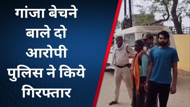 भिंड: पुलिस ने दो गांजा तस्कर पकड़े, 8 किलो गांजा किया जप्त