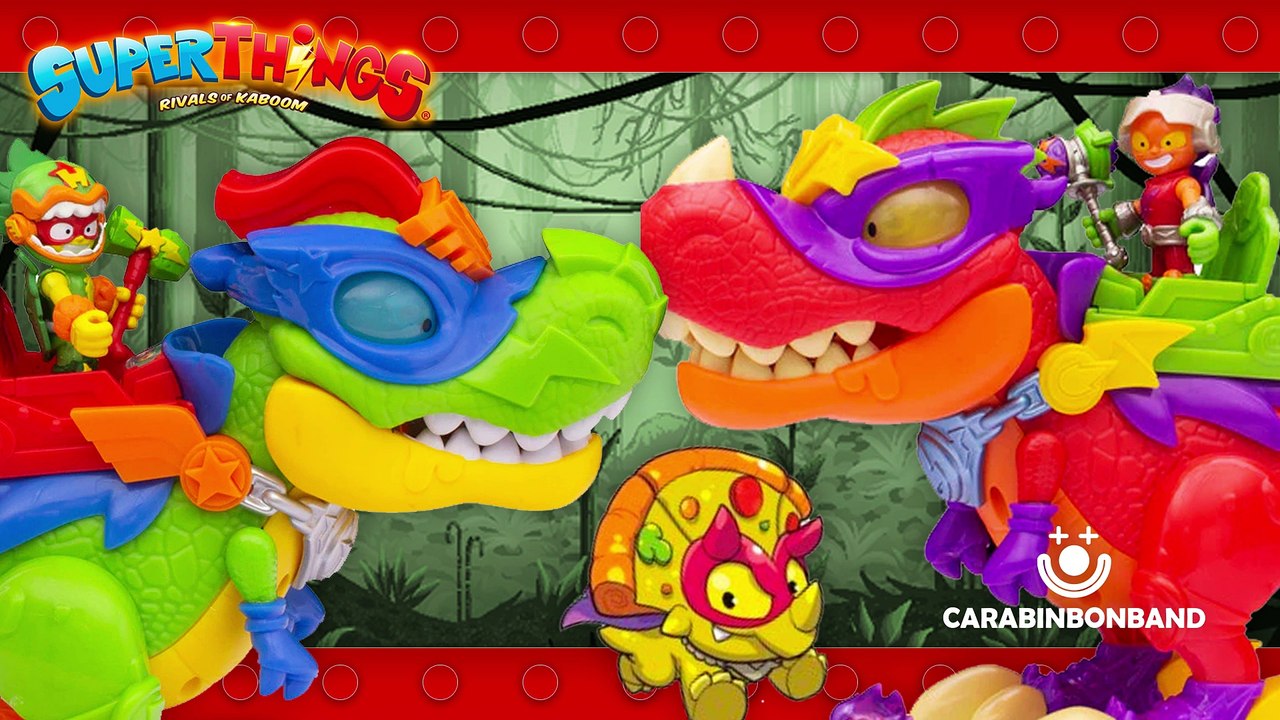 Juguetes Superthings dinosaurios - H-REX, V-REX y lata DINO DESTROYERS - By CARA BIN BON BAND