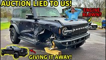 Rebuilding A Wrecked 2021 Ford Bronco!!! Also Giving Away One Of Our Builds!_