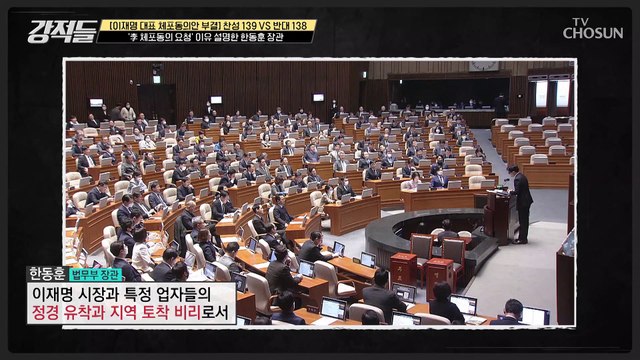 한동훈 장관의 정치적 행보와 구체적 입장 표명 논란 TV CHOSUN 230304 방송