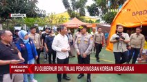 Pj Gubernur DKI Distribusikan Bantuan Korban Kebakaran di Posko Pengungsian