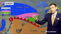 Snow spreads across north-central US