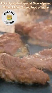 Try - Hyderabad special, Slow -ripened Stone Meat, Street Food of India, street food,street food of india,delicious food,shorts food,stone meat,hyderabad foods,slow cooked meat,hyderabadi food,hyderabad street food,meat lovers,india,yummy foods,mouth wate