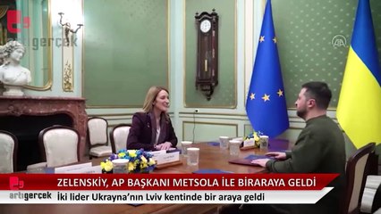 Zelenskiy, AP Başkanı Metsola ile bir araya geldi