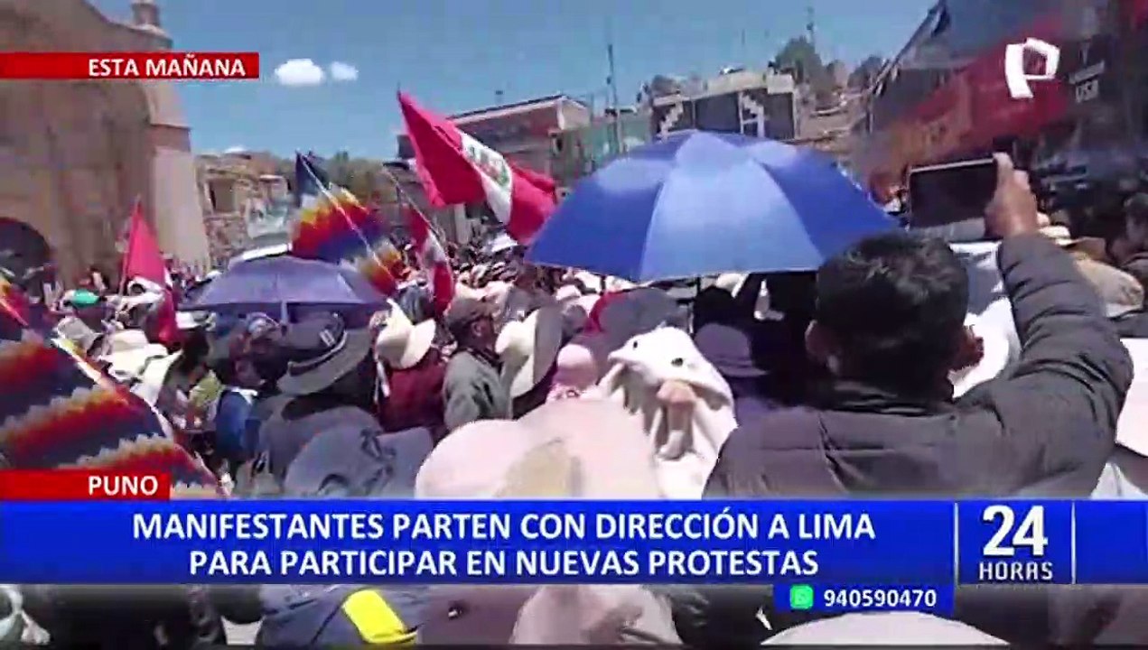 Puno: 60 aymaras viajan a la capital para participar de la “Segunda toma de Lima”