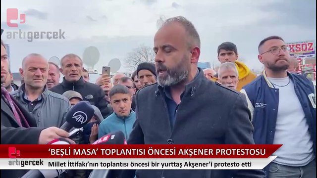 'Beşli Masa' toplantısı öncesi Akşener protestosu