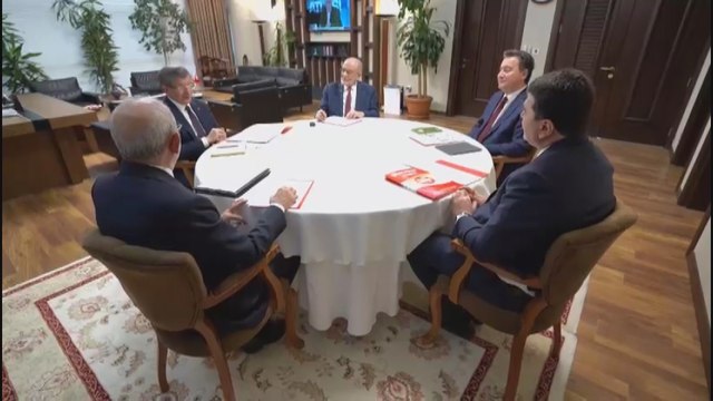 Millet İttifakı'nda yer alan 5 partinin genel başkanları bir araya geldi