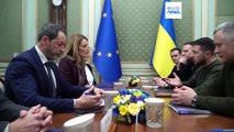 Roberta Metsola visita Ucrânia pela segunda vez desde início da guerra