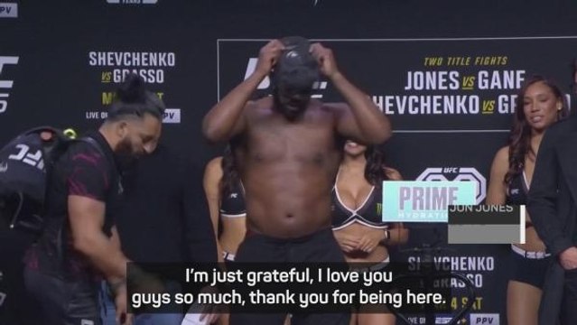 'Still I'll say, let's get it' - Jones fighting talk at UFC 285 weigh-in