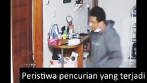 Pencuri laptop, wajahnya terekam CCTV