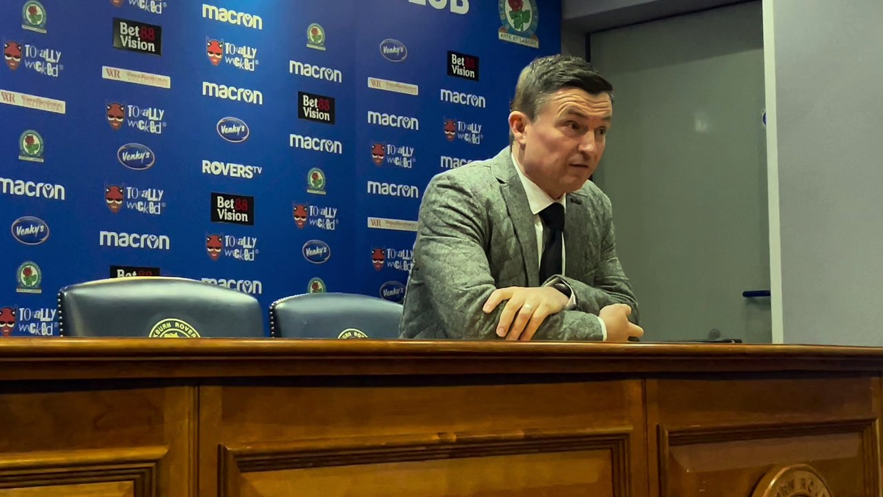 Paul Heckingbottom's reaction to defeat at Blackburn Rovers