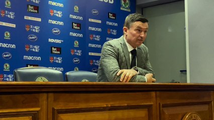 Paul Heckingbottom's reaction to defeat at Blackburn Rovers