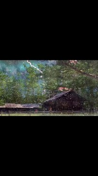 water sounds | heavy rain at night |rain sounds dark screen