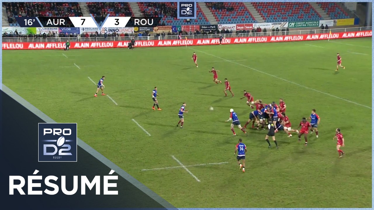 PRO D2 - Résumé Stade Aurillacois-Rouen Normandie Rugby: 29-26 - J23 - 2022-2023