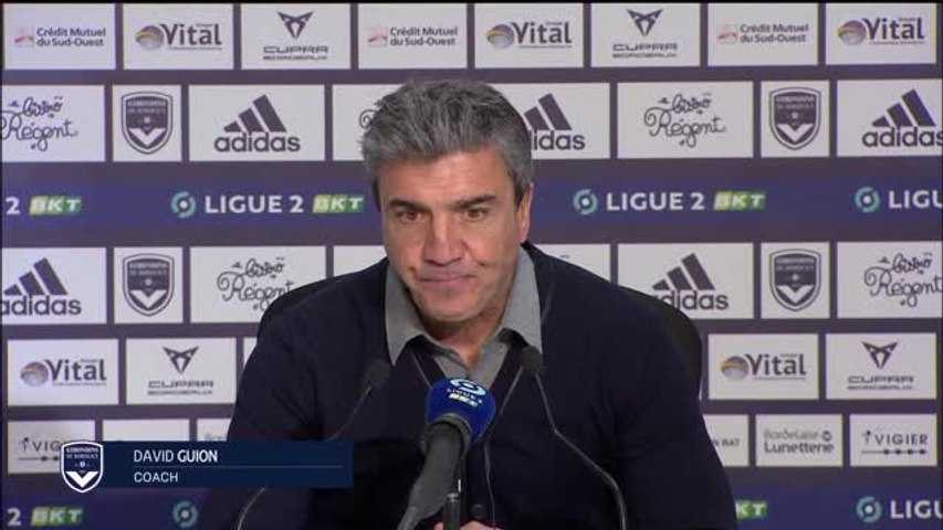 Girondins - ASSE : David Guion : 