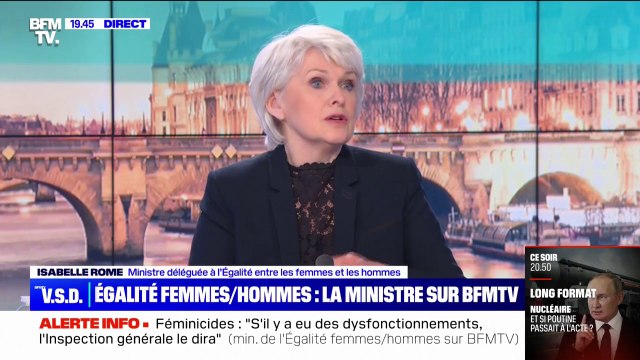 Féminicides: S'il y a eu des disfonctionnements, l'Inspection générale le dira déclare Isabelle Rome